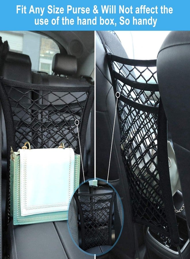Automaze 3-Layer Car Organizer - Mesh Bag Between Seats, Dog Barrier, Driver Storage Bag - Image 3